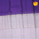 Violet With Sliver Grey Soft Silk Saree - Thenianantham