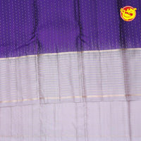 Violet With Sliver Grey Soft Silk Saree - Thenianantham