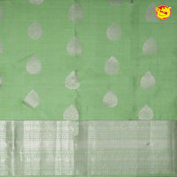 Pista Green With Silver Zari Soft Silk Saree - Thenianantham