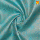 Sea green with blue kanjivaram wedding silk saree - Thenianantham