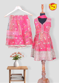 Pink Alia Cut Sharara Set - Thenianantham