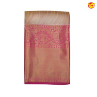 Light pink with dark pink pure Kanchipuram silk saree - Thenianantham