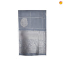 Light English grey pure Venkatagiri silk saree - Thenianantham