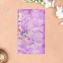 Purple with Bule Semi Burberry Silk Saree