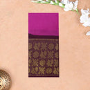 Magenta with Dark Maroon Sungudi Cotton Saree without Blouse