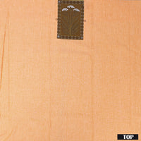 Light Orange With Brown Cotton Ladies Chudithar Material