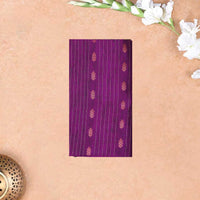 Purple  with Green Soft Silk Saree