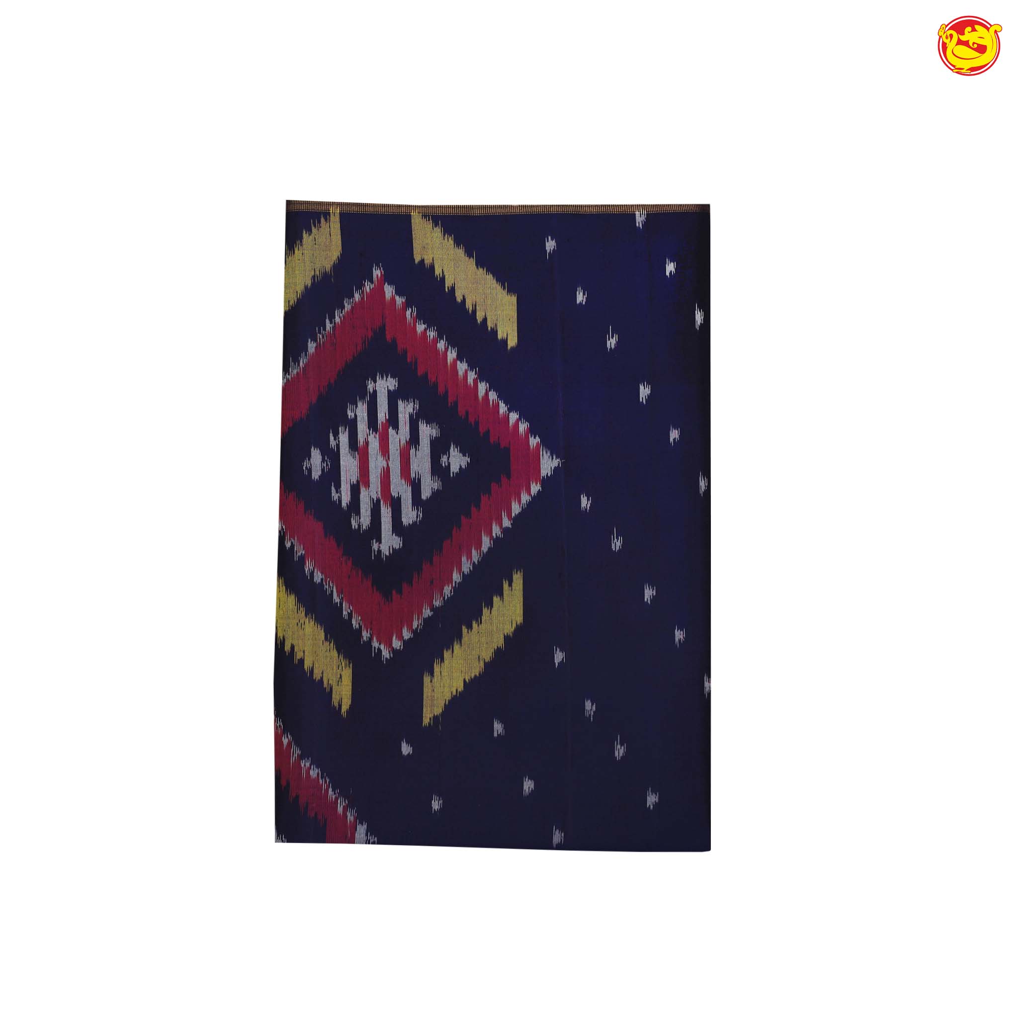 Pochampally Silk Saree Dual Shade Of Purplish Pink and Navy Blue with Allover Ikat Weaves and Ikat Style Zari Woven Border