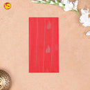Orange With Maroon Pure Silk Cotton Saree - Thenianantham