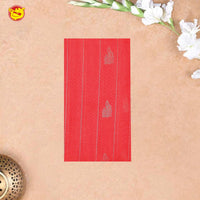 Orange With Maroon Pure Silk Cotton Saree - Thenianantham