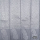 Ice blue with Gray Kubera Tissue Silk Saree