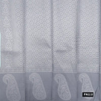 Ice blue with Gray Kubera Tissue Silk Saree