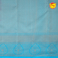 Purple Wedding Silk Saree With Peacock Blue Pallu - Thenianantham