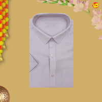 Lavender Tissue Readymade Shirts And Dhoti Sets for Men