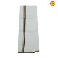 White mens cotton dhoti - Thenianantham