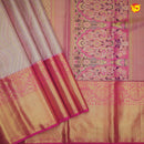 Light pink with dark pink pure Kanchipuram silk saree - Thenianantham