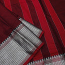 Red ColourTraditional Narayanpet Cotton Saree with Contrast Border
