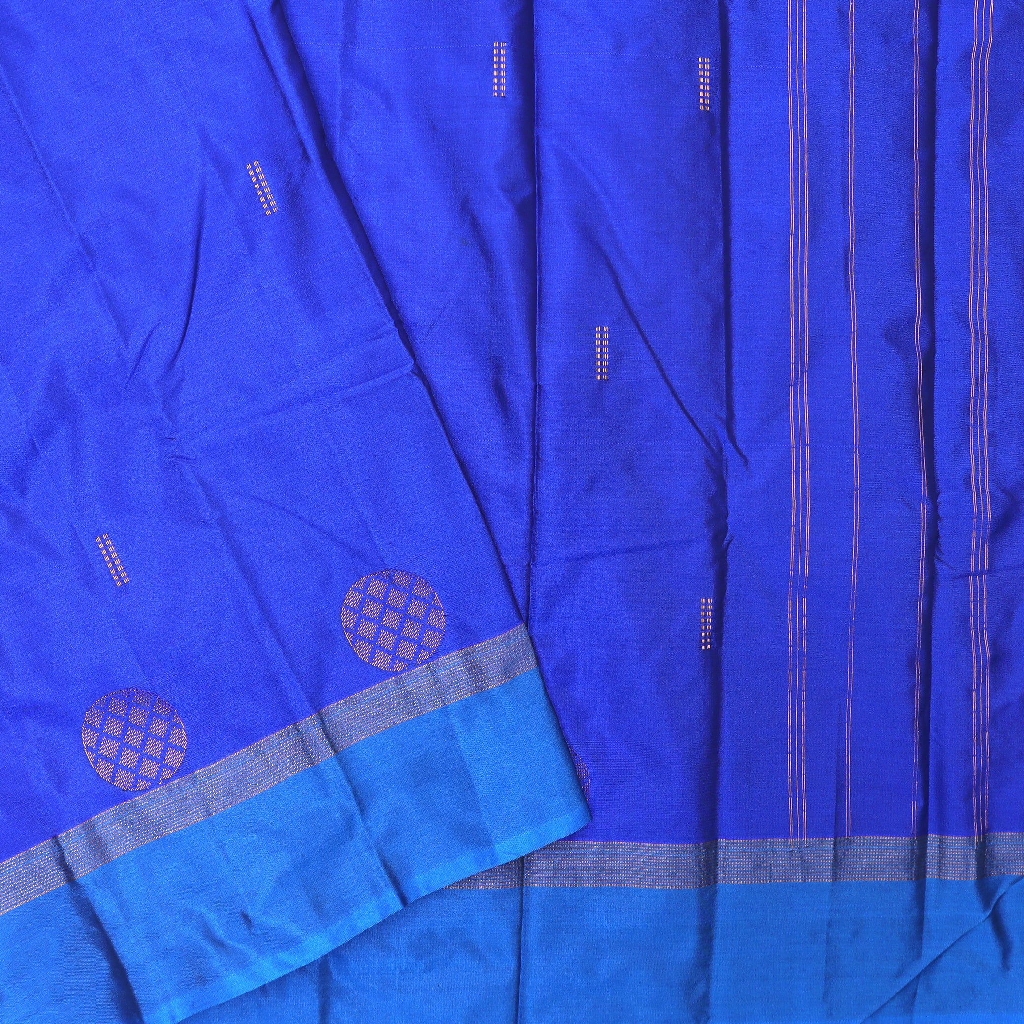 Royal Blue Colour Arani Silk Saree