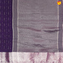 Purple With Tomato Pink Stripes and Sequins Design Raw Silk Designer Saree with Readymade Designer HandWork Blouse - Thenianantham