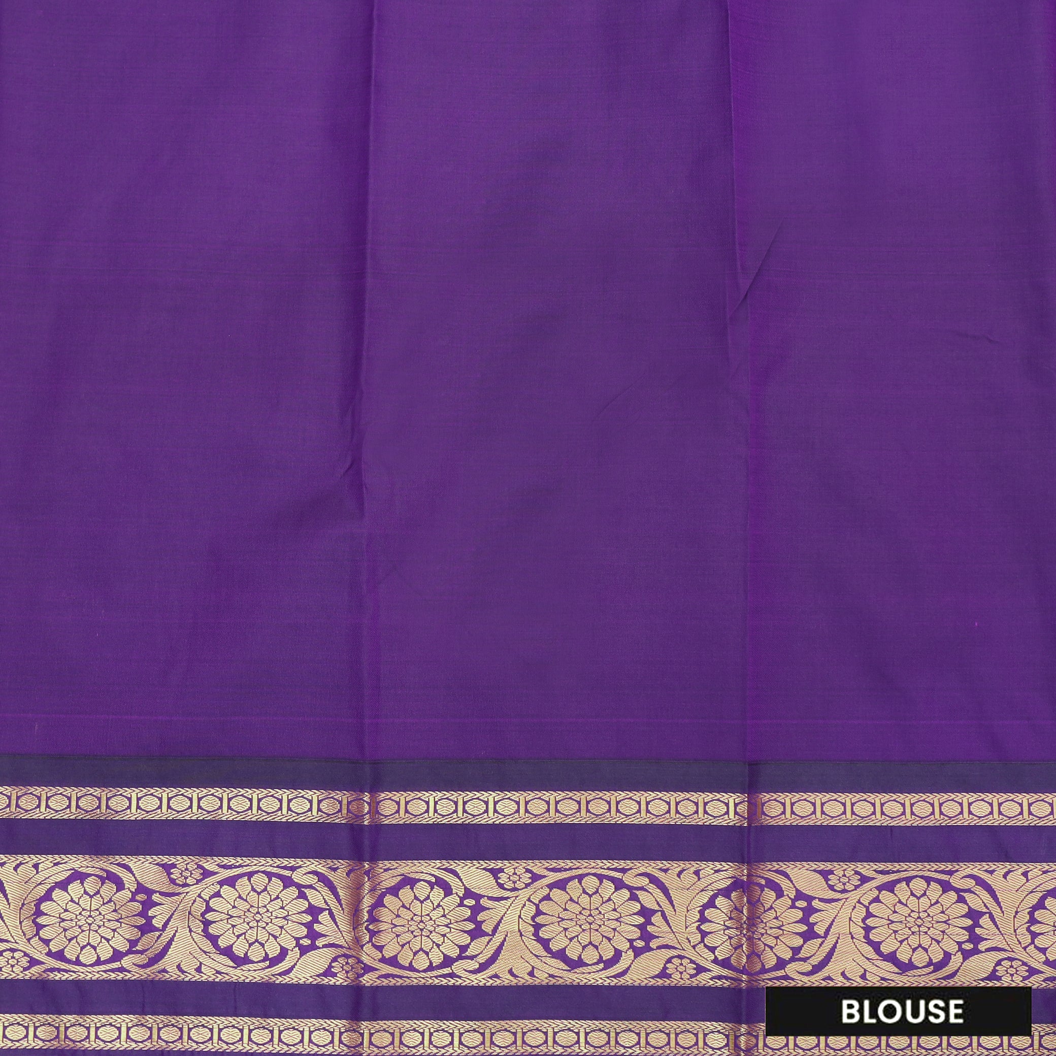 Deep Purple With Light Blue vaira Oosi silk saree