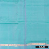 Lavender with Sea Blue Soft Silk Saree