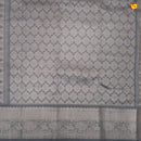 Light English grey pure Venkatagiri silk saree - Thenianantham