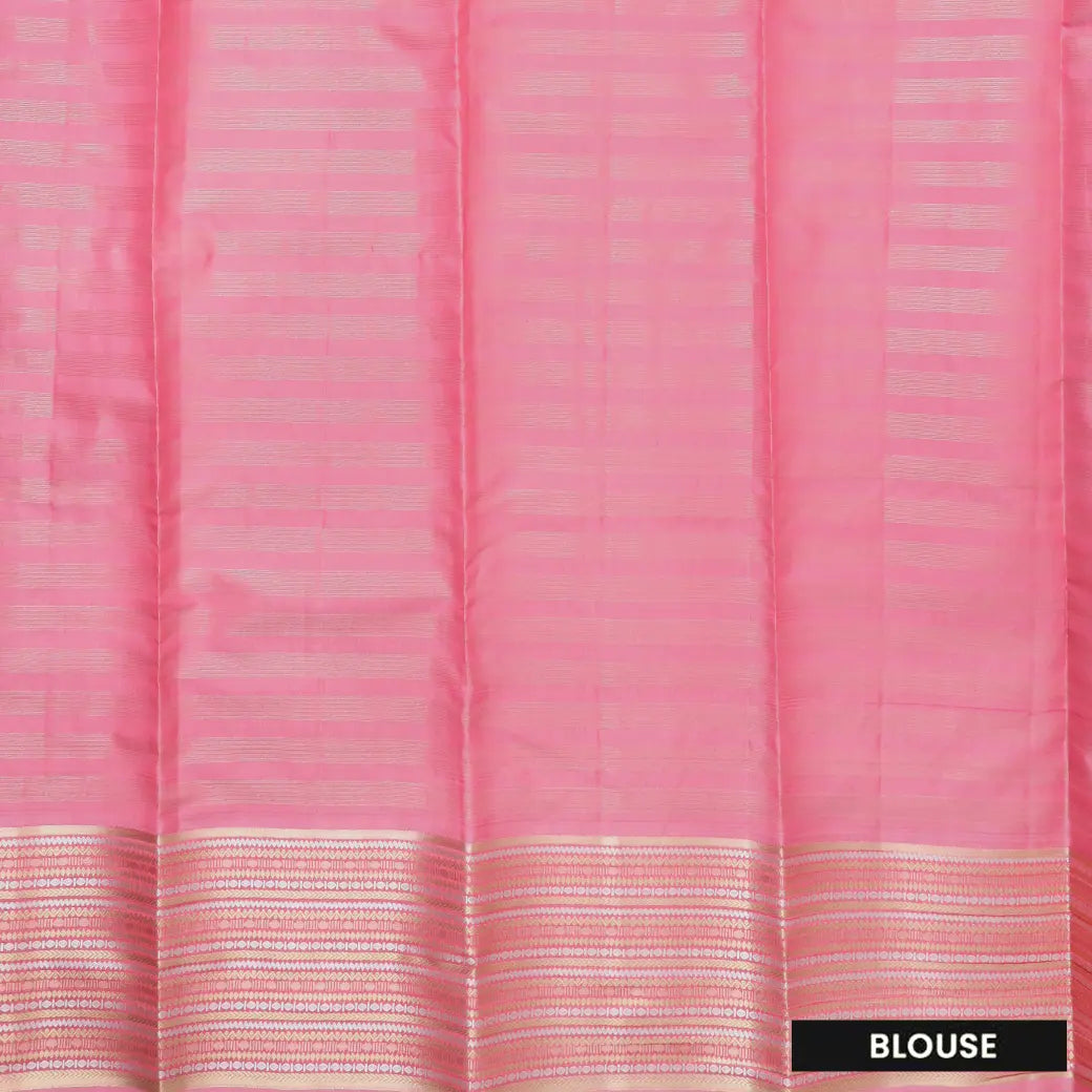 Navy Blue with Pink Soft Silk Saree