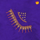 Purple Bridal Aariwork Blouse - Thenianantham