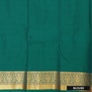 Dark Red and  Dark Green Art Silk Saree