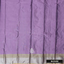 Lavender Purple With Silver Border  Arani Silk Saree
