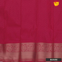 Bottle Green with Copper Zari Soft Silk Saree - Thenianantham