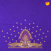 Purple Bridal Aariwork Blouse - Thenianantham