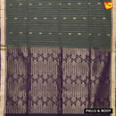 Dark Gray with Dark Purple Pure Silk Cotton Saree - Thenianantham