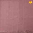 Light Peach Pure Organza Silk With Hand Embroidered Work Saree - Thenianantham