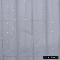 Ice blue with Gray Kubera Tissue Silk Saree