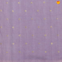 Light Lavender With Organza Silk Floral Hand Embroidered Work Saree