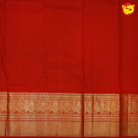 Dark blue with red pure Kanchipuram silk saree - Thenianantham