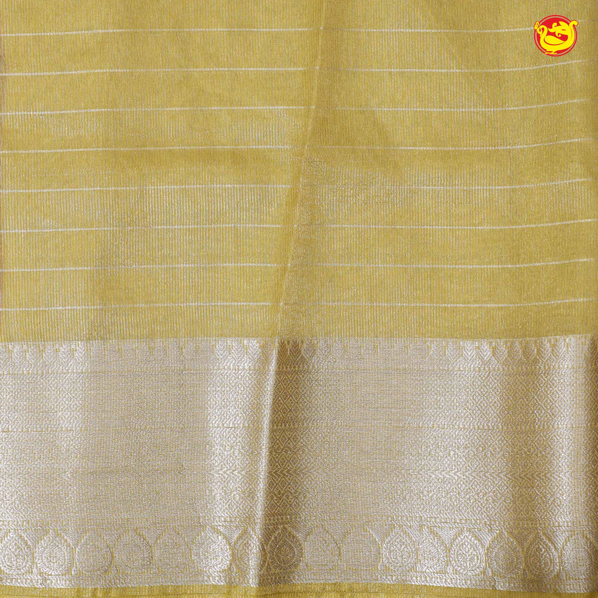 Purple With Mustard Yellow Stripes Design Semi Silk Blend Saree With Double Blouse Concept - Thenianantham