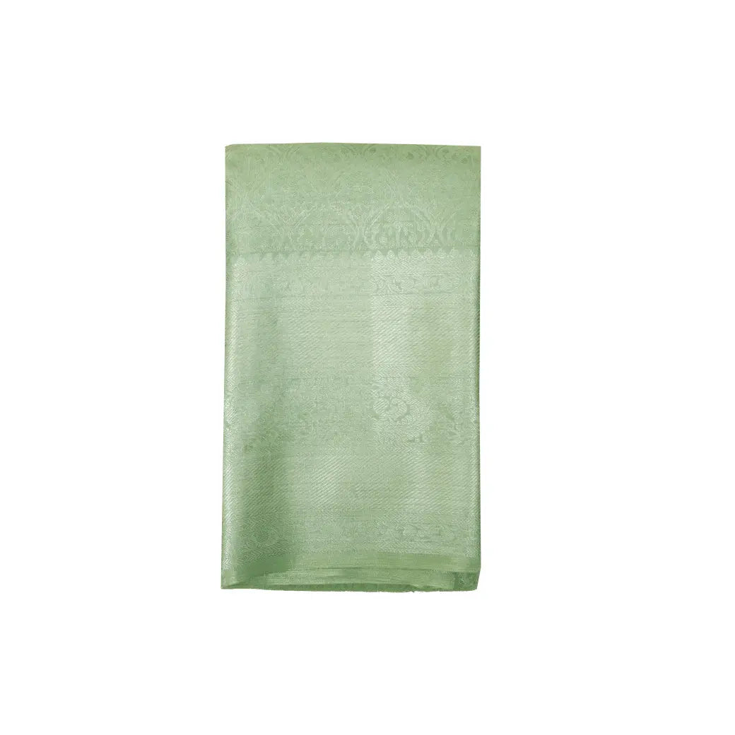 Pista Green Tissue Wedding Silk Saree