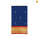 Royal blue with blue border pure Kanchipuram silk saree - Thenianantham