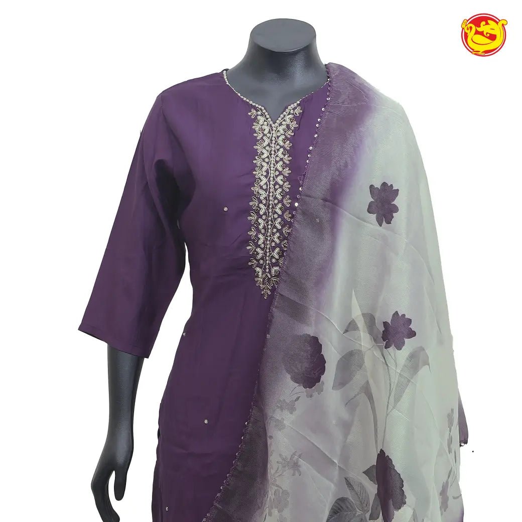 Purple Ladies Branded Readymade Chudi Set