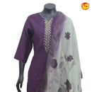 Purple Ladies Branded Readymade Chudi Set - Thenianantham