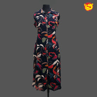 Multicolor Printed Ladies Branded Readymade Long Top