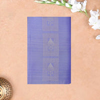 Light Blue with Royal Blue  soft silk saree