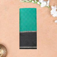Green With  Black border  Arani Silk Saree