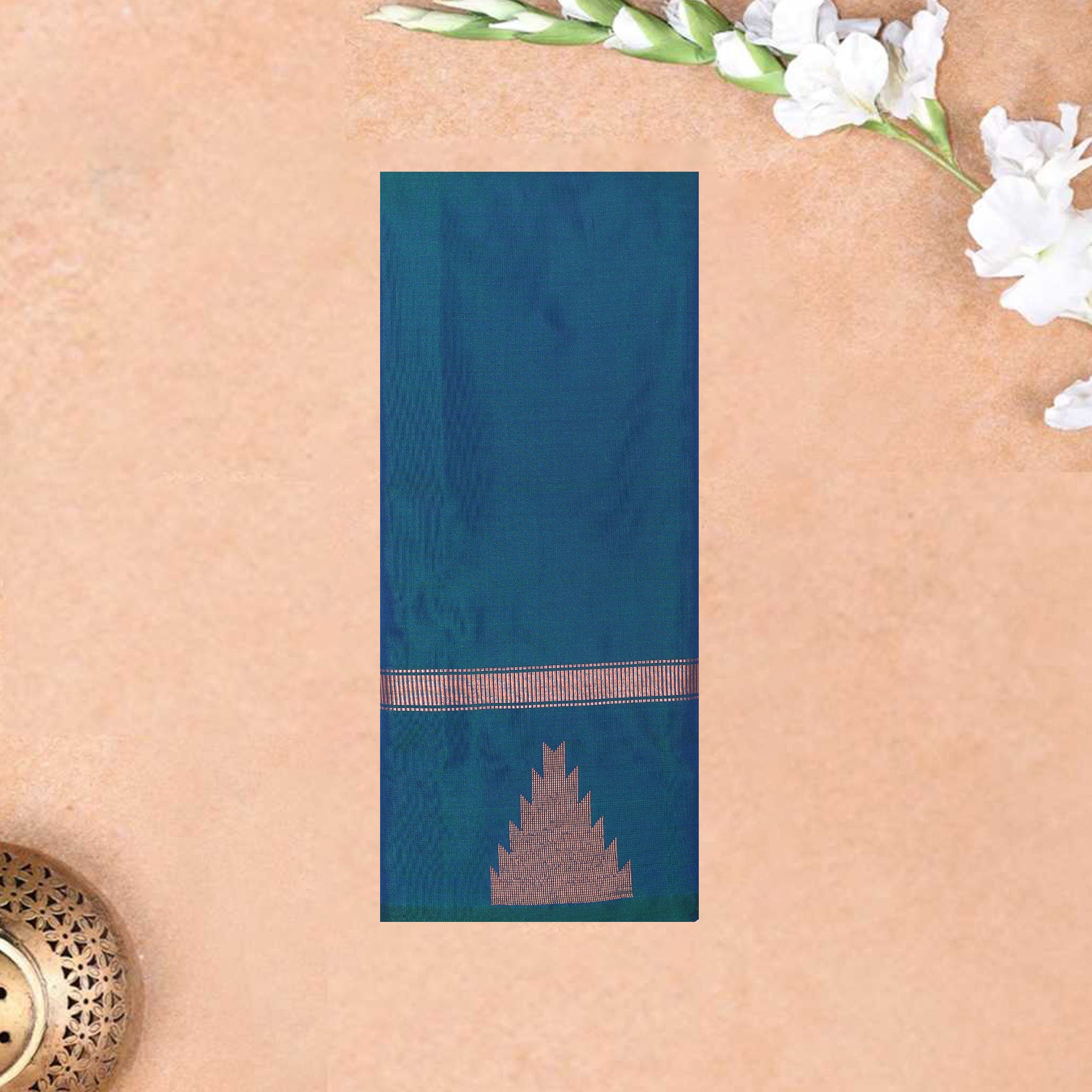 Blue Colour  Arani Silk Saree