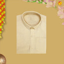 Gold Tissue  Boy’s  Readymade Shirt And Dhoti Set