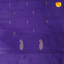 Purple Banana Pith Saree With Running Blouse - Thenianantham