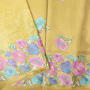 Yellow  Colour Tissue Silk Saree