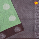 Light Green with Dark Maroon Soft Silk Saree - Thenianantham